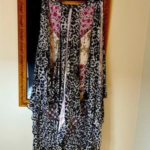 Marchesa Voyage Silk Leopard Floral Skirt Sz 6 & STUNNING, Near New Worn Once❣️